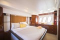 Bedroom in luxury boat