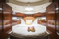 Bedroom in luxury boat