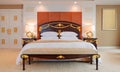 Bedroom of luxury suite in hotel Royalty Free Stock Photo