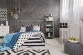 Bedroom with modern soul Royalty Free Stock Photo
