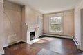 Bedroom in old abandoned home Royalty Free Stock Photo