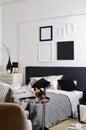 Bedrooms are decorated with white and perfectly si