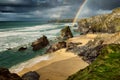 Bedruthan Steps, Cornwall Royalty Free Stock Photo