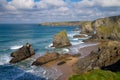 Bedruthan Steps Cornwall England Royalty Free Stock Photo