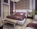 Beds and headboards in a luxurious classic style