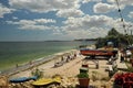 Beach in Romania, Black sea coast in Agigea