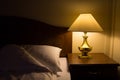 Bedside at night Royalty Free Stock Photo