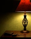 Bedside Nightstand Royalty Free Stock Photo