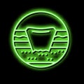 bedsore pressure ulcers disease neon glow icon illustration