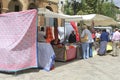 Handicrafts at the market in Inca, Mallorca, Spain