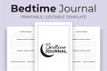 Bedtime Journal KDP Interior Royalty Free Stock Photo