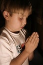 Bedtime prayer Royalty Free Stock Photo