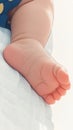 Bedtime serenity Babys feet asleep, a tender and peaceful moment Royalty Free Stock Photo