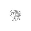 Bedug, traditional indonesian ramadan drum. Vector icon template