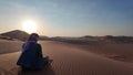 beduin man in Empty quarter desert of Oman