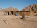 Beduine village in Hurghada in desert surrounded