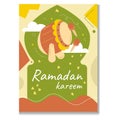 Beduk Ramadan of Ramadan and Eid Al Fitr Greeting Card Royalty Free Stock Photo