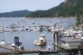 Bedwell Harbour in the southern part of Pender Island in the Gulf Islands in BC, Canada Royalty Free Stock Photo