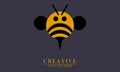 bee animal logo icons Royalty Free Stock Photo