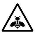 Bee Area Symbol Sign, Vector Illustration, Isolate On White Background Label. EPS10 Royalty Free Stock Photo