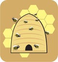 Bee bees honey honeybee sweet cartoon style