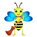 A bee with a broom