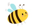 Bee cartoon. Bee vector. A character design