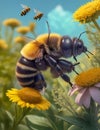 A bee discovers an extraordinary secret in the garden.