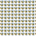 Bee flying, gift or cloth paper, pattern, repeating pattern Royalty Free Stock Photo
