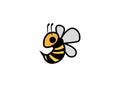 Bee flying Tingling bees for logo design illustration