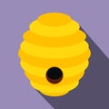 Bee hive flat icon Royalty Free Stock Photo