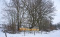 Bee hives in winter - bee breeding Apis mellifera