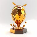 Bee And Honey Trophy. Generative AI