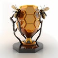 Bee And Honey Trophy. Generative AI