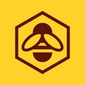 Bee and honeycomb icon