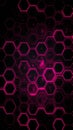 Bee honeycomb style background image with black and purple color scheme