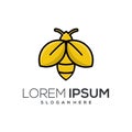 Bee icon business company logo colorful