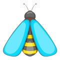 Bee icon, cartoon style Royalty Free Stock Photo