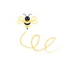 Bee icon logo design vector illustration