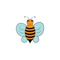 Bee icon logo vector design