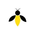 bee illustration icon logo vector design Royalty Free Stock Photo