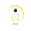bee illustration icon logo vector design Royalty Free Stock Photo