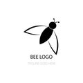bee illustration icon logo vector design Royalty Free Stock Photo