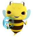 Bee internet Royalty Free Stock Photo