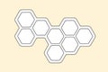 Bee line honeycomb