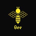 Honey Bee Logo Concept. Modern, Flat, Simple, and Minimalist Logotype
