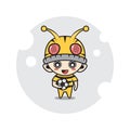 Bee mascot character cute 15 Royalty Free Stock Photo