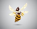 Cool Bee Mascot Royalty Free Stock Photo