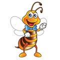 Bee Mascot Royalty Free Stock Photo