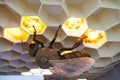 Bee Museum in Pastida Village. Greece. 30/05/2018. Giant bee exhibit on display. Island of Rhodes. Europe Royalty Free Stock Photo